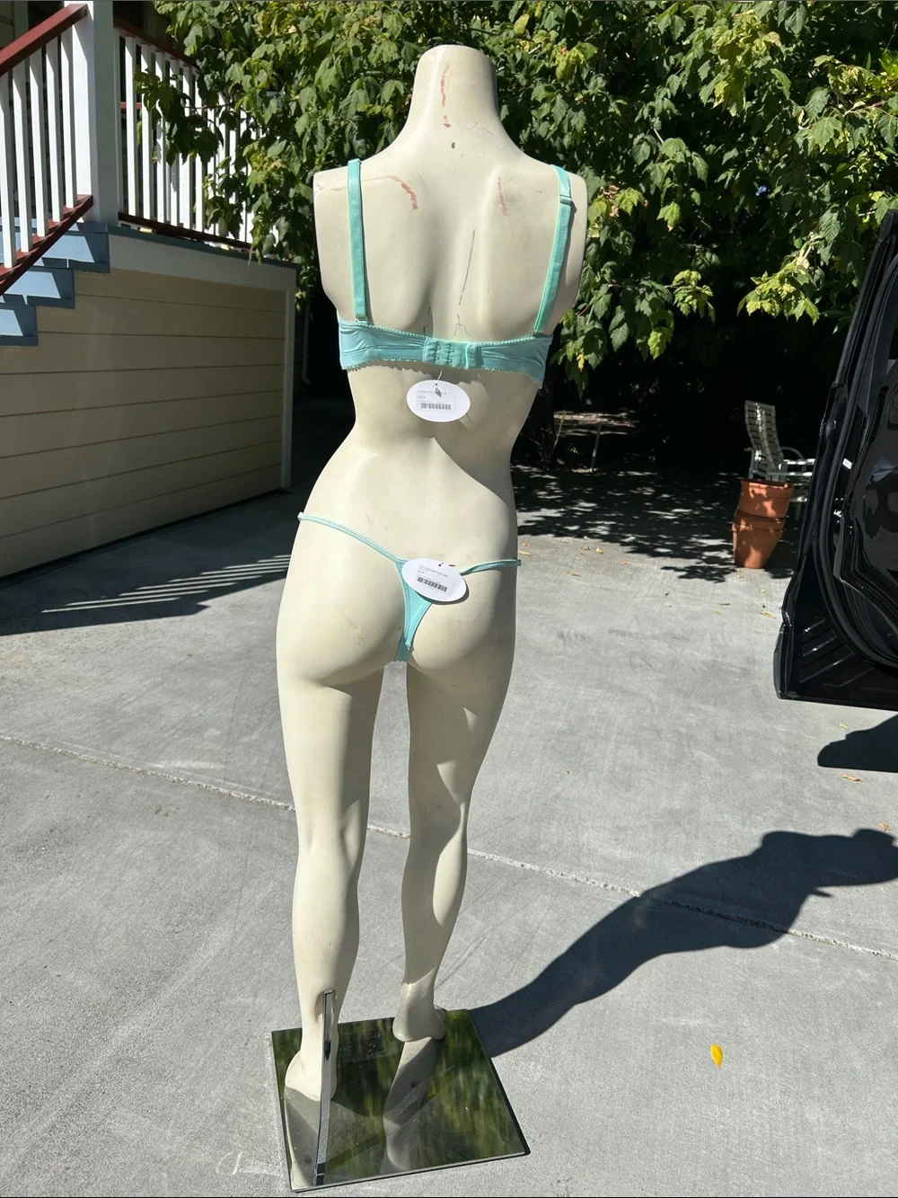 Clo Intima Matching Verde Aqua Soft Bra + Thong Set